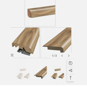 Millport Hickory Floor Molding 1/4 round, multifunctional transitional