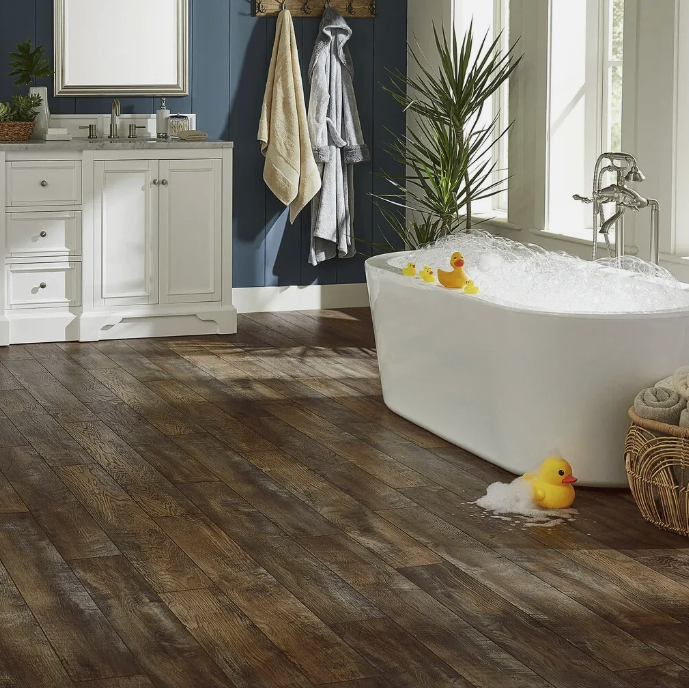 Woodmill Oak Waterproof Laminate 12mm Thick Plank With 2mm Attached