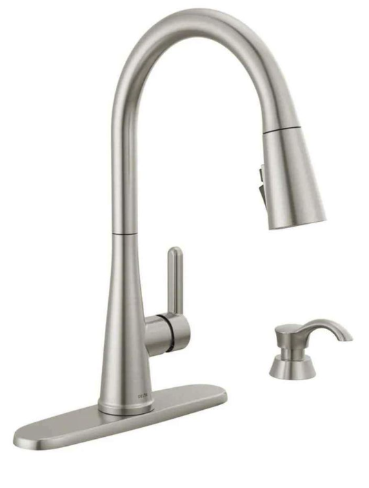 Auburn Pull Down Kitchen Faucet and Soap Dispenser