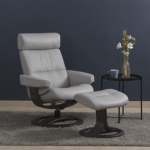 Oslo Leather Recliner & Ottoman