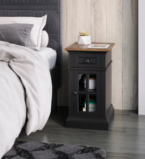 Nathaniel Chairside Table with Power