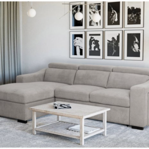 Roxana Fabric Sleeper Sofa with Storage Chaise