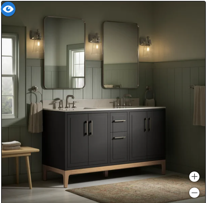 Tio 60” Bath Vanity double sink