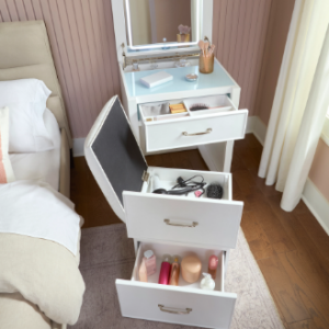 Odessa Lift-top Vanity with LED Lighted Mirror