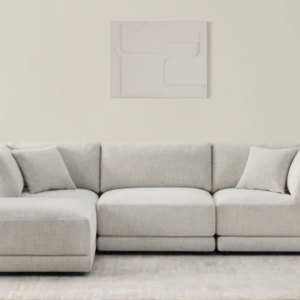 Dayna 4-piece Fabric Modular Sectional Light Gray