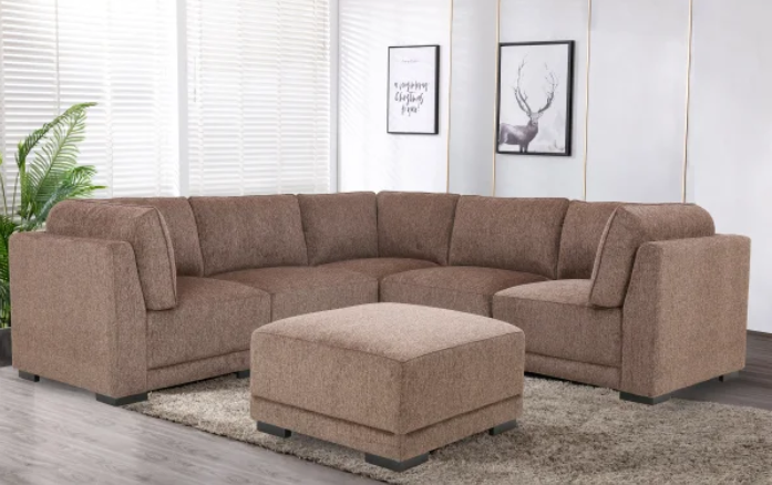 Belize Fabric Modular Sectional Brown