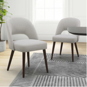 Lilah Fabric Dining Chair, 2-pack Gray