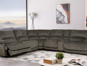 Redding 6-piece Fabric Power Reclining Sectional with Power Headrest