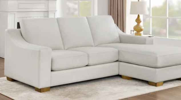 Dillard 2-piece Fabric Sofa with Reversible Chaise