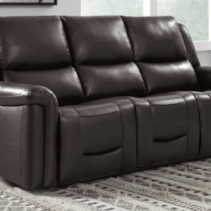Alba Leather Power Reclining Sofa with Power Headrests
