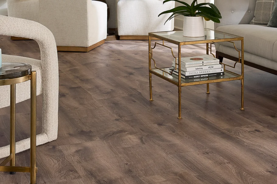 Stonebriar Oak12MM Thick 9.4in X 47.2in AC4 Waterproof Surface Laminate Wood Plank Flooring (18.6 sq ft/ctn)