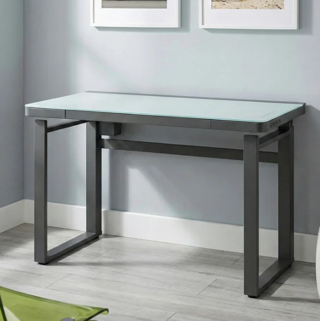 Aurora 47” Adjustable Height Desk with LED Lighting