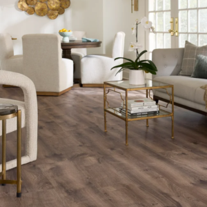 Stonebriar Oak 12MM Thick 9.4in X 47.2in AC4 Waterproof Surface Laminate Wood Plank Flooring (18.6 sq ft/ctn)