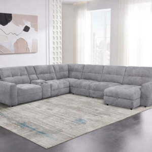 Emma Fabric Power Reclining Sectional with Power Footrest